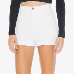 American Apparel High-Waisted Cuff Shorts